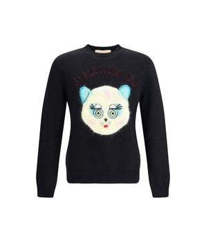 Valentino Black Cotton Sweatshirt
