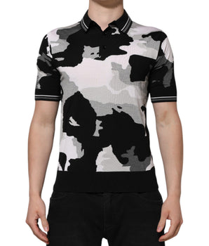 Dolce &amp; Gabbana Multicolor Camouflage Collared Polo T-Shirt