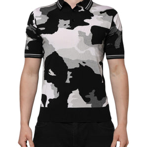 Dolce & Gabbana Multicolor Camouflage Collared Polo T-shirt