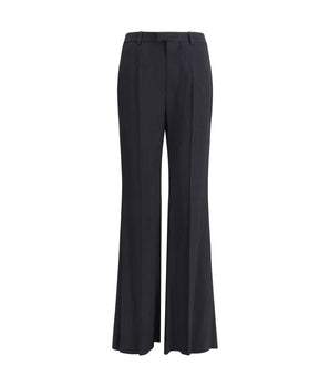 Balenciaga Black Viscose Flared Pants