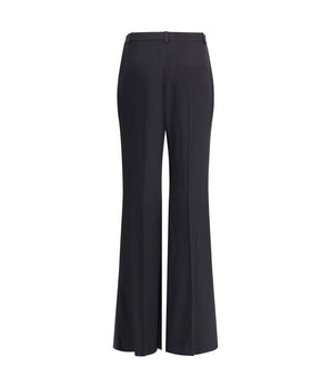 Balenciaga Black Viscose Flared Pants