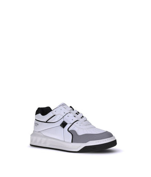 Valentino Garavani White Calf Leather Bos Taurus Low Top Sneakers