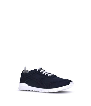 Kiton Black Cotton Athletic Sneakers