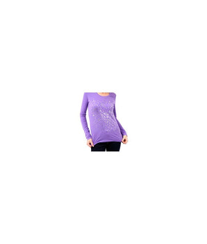 Montana Blu Purple Cotton Women Top