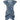 Philosophy di Lorenzo Serafini Blue Patterned Layered Short Sleeves Mini Dress