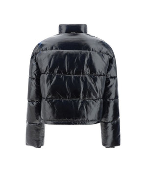 Courrèges Black Viscose Full-Length Jacket