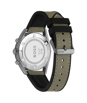 Hugo Boss Green Fabric Dress Watch