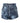 Dolce & Gabbana Blue Floral Print Denim Cotton Hot Pants Shorts