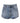 Dolce & Gabbana Blue Logo Plaque Denim Cotton Hot Pants Shorts