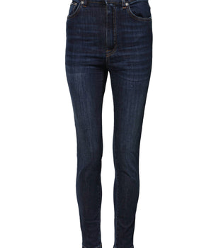 Dolce & Gabbana Blue GRACE High Waist Skinny Denim Jeans