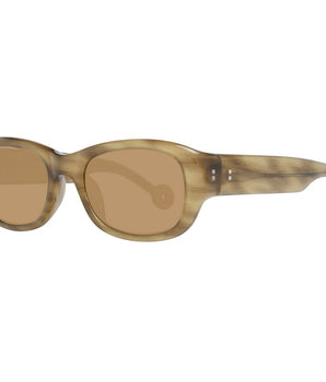 Hally &amp; Son Brown Unisex Sunglasses