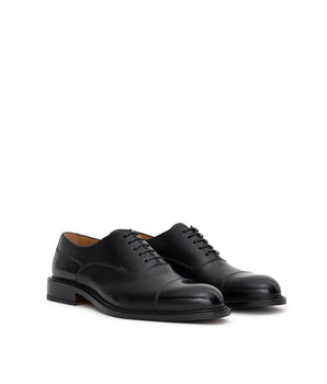Dior Black Leather Oxfords And Derbies