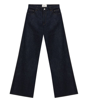 Coperni Blue Cotton High-Waisted Jean