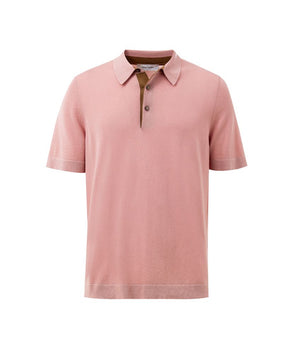 Gran Sasso Pink Cotton Polo Shirt