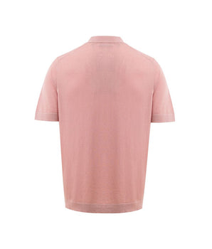 Gran Sasso Pink Cotton Polo Shirt