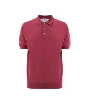 Gran Sasso Red Cotton Polo Shirt