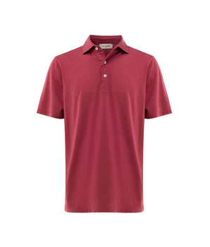 Gran Sasso Red Cotton Polo Shirt
