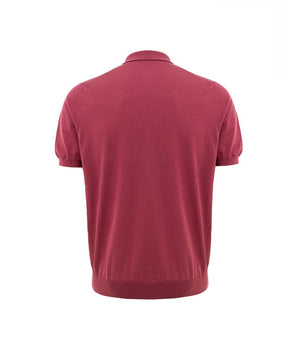 Gran Sasso Red Cotton Polo Shirt