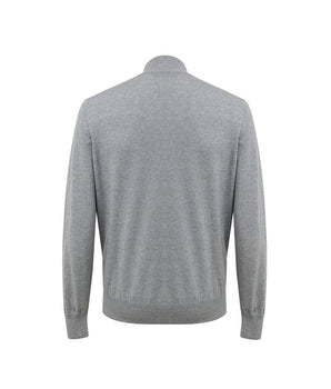 Gran Sasso Gray Cotton Cardigan
