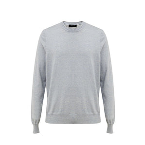 Gran Sasso Blue Cotton Sweater