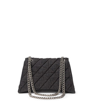 Balenciaga Black Fabric And Leather Shoulder Bag