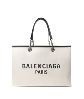Balenciaga Gray Cotton Tote Bag