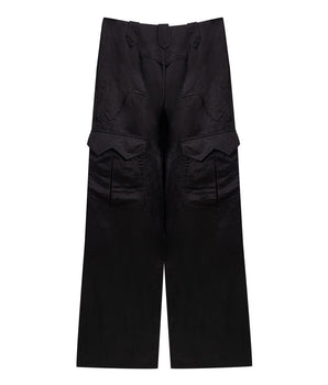 Tom Ford Black Viscose Cargo Pants