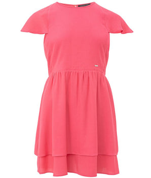 Armani Exchange Fuchsia Viscose Casual Dress