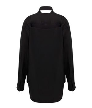 Balenciaga Black Cotton Long Dress