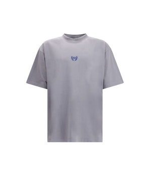 Balenciaga Gray Cotton T-Shirt