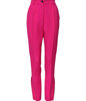 Dolce & Gabbana Fuchsia Pink HighWaist Tapered Trouser Pants
