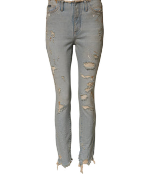 Dolce & Gabbana Light Blue High Waist Skinny Denim Jeans