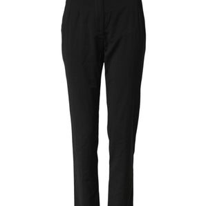 Dolce & Gabbana Black STAFF High Waist Tapered Pants