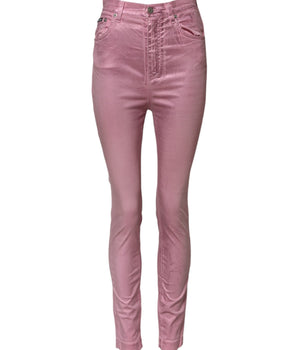 Dolce & Gabbana Pink GRACE High Waisted Skinny Denim Jeans