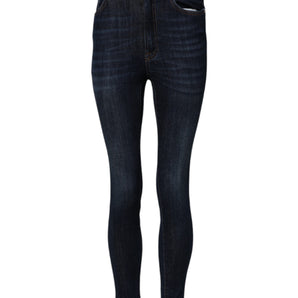 Dolce & Gabbana Blue GRACE High Waist Skinny Denim Jeans