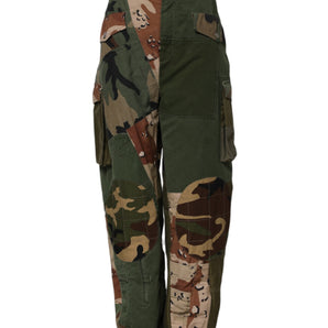Dolce & Gabbana Multicolor Camouflage Cargo Pants