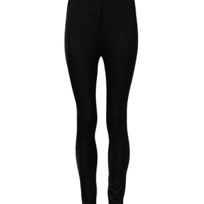 Dolce & Gabbana Black High Waisted Skinny Leggings Pants