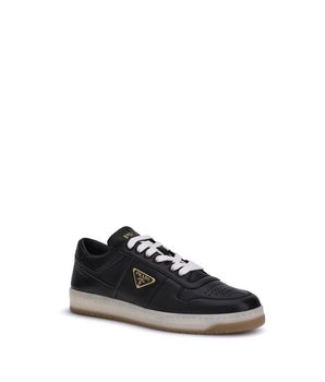 Prada Black Calf Leather Boots Taurus Low Top Sneakers