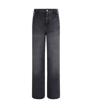 Kenzo Black Cotton Straight-Leg Jeans