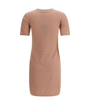 Fendi FF Pattern Midi Dress