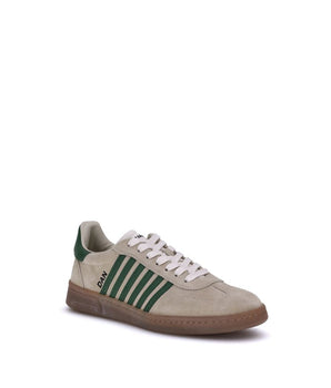 Dsquared² Green Calf Leather Bos Taurus Low Top Sneakers
