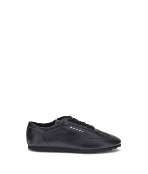 Marni Black Calf Leather Bos Taurus Athletic Sneakers