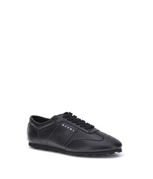 Marni Black Calf Leather Bos Taurus Athletic Sneakers