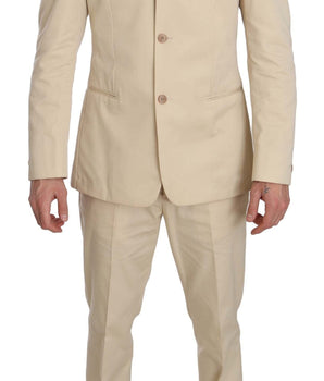 Romeo Gigli Beige Two-Piece Suit with Classic Elegance Romeo Gigli 