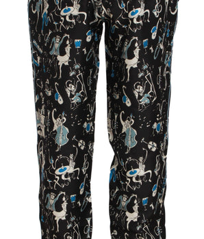 Dolce & Gabbana Elegant Silk Lounge Pants with Unique Print Dolce & Gabbana 