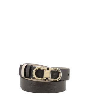 Ferragamo Brown Calf Leather Bos Taurus Regular Belt