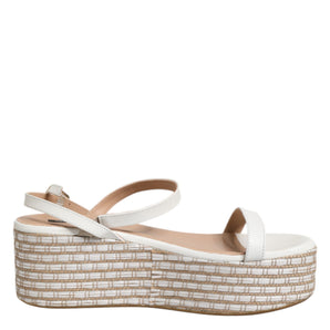 Patrizia Pepe White Espadrilles Ankle Strap Sandals Shoes