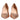 Prosperine Pink Leather Pumps Stiletto Heels Slip On Shoes