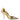 Patrizia Pepe Gold Patent Leather High Heels Pump Shoes