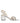 Nine West White Block Heeled Studded Wrap Strap Sandals Shoes